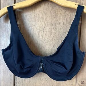 LeMystere Black Full-Coverage Bra with Molded Cups